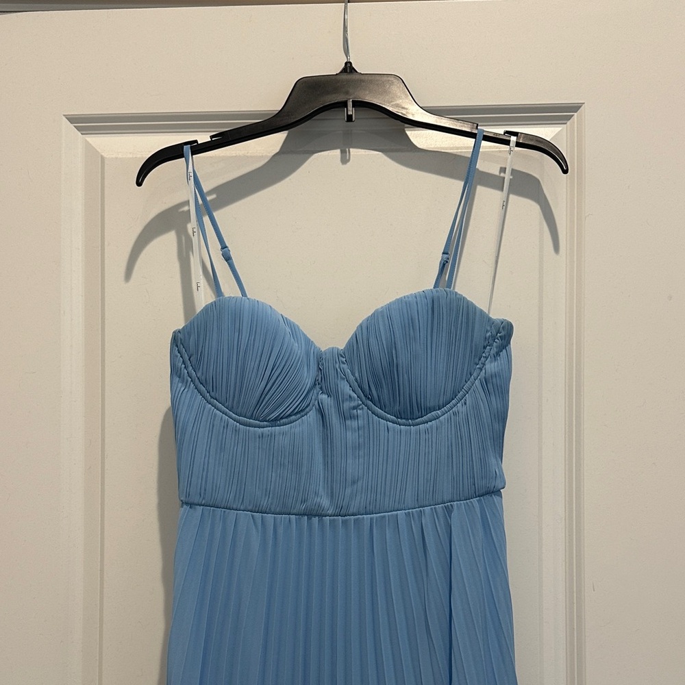 Lulu's Light Blue Spaghetti Strap Dress